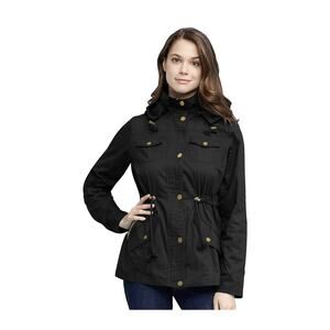 Made By Johnny Womens Pop Of Color Anorak‎ Parka Jacket Size XL